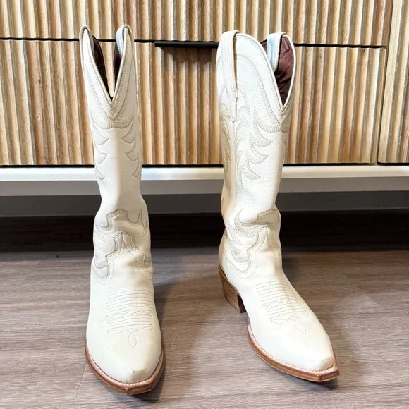 Tecovas Annie Bone Western Cowboy Boots - Picture 3 of 9